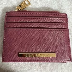 Steve Madden Hayden Card Case Wallet  Dusty Rose